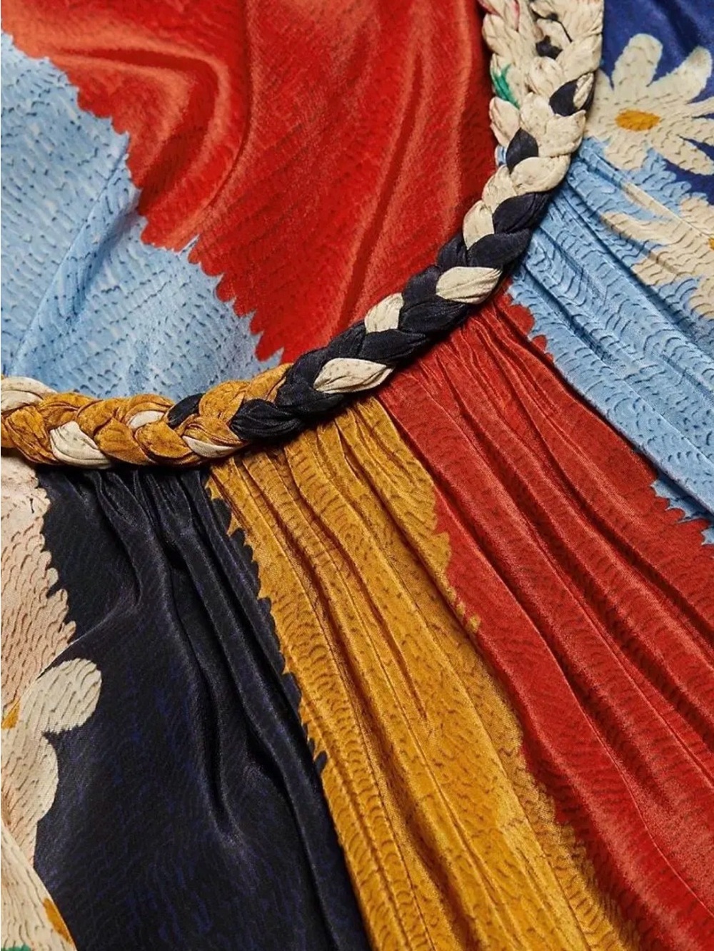 FARM Rio Super Fun Floral Maxi Dress - Blue, Yellow, Red, Cream - Picture 7 of 7